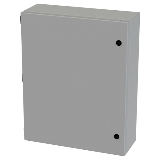 [SCE-20166ELJ] NEMA 3R, 4, 12 Junction Box, Wallmount, 20" H x 16" W x 6" D, Carbon Steel, Powder Coat gray