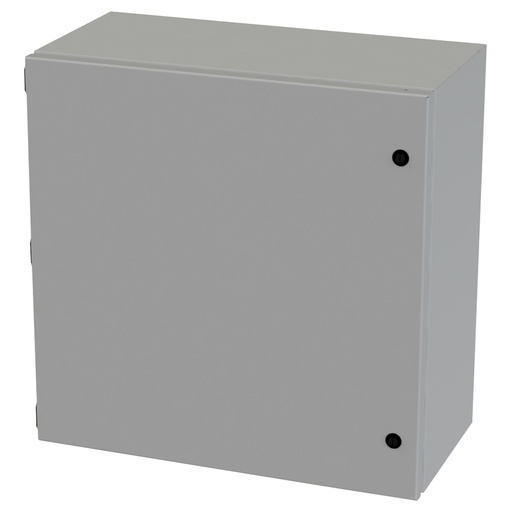 [SCE-202010ELJ] NEMA 3R, 4, 12 Junction Box, Wallmount, 20" H x 20" W x 10" D, Carbon Steel, Powder Coat gray