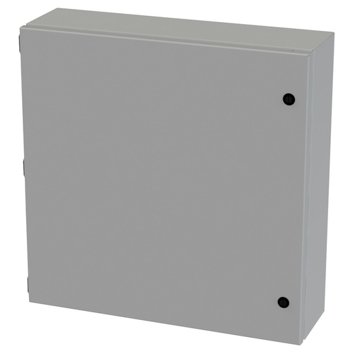 [SCE-20206ELJ] NEMA 3R, 4, 12 Junction Box, Wallmount, 20" H x 20" W x 6" D, Carbon Steel, Powder Coat gray