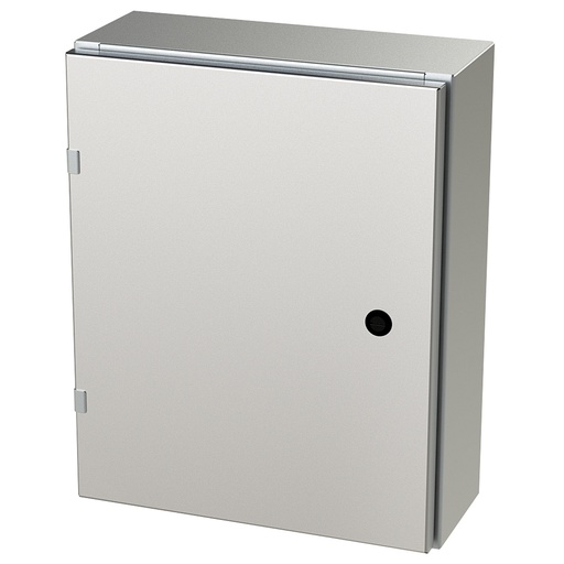 [SCE-20EL1606SSLP] NEMA 4X Enclosure, Wallmount, 20" H x 16" W x 6" D, 304 Stainless Steel