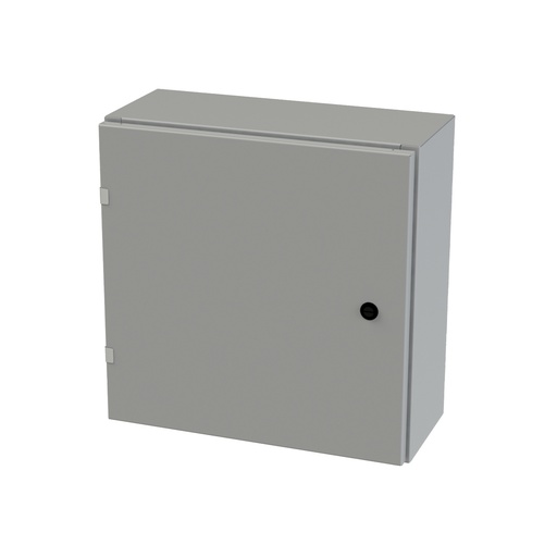 [SCE-20EL2008LP] NEMA 3R, 4, 12 Enclosure, Wallmount, 20" H x 20" W x 8" D, Carbon Steel, Powder Coat gray, Heavy Duty