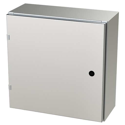 [SCE-20EL2008SSLP] NEMA 4X Enclosure, Wallmount, 20" H x 20" W x 8" D, 304 Stainless Steel