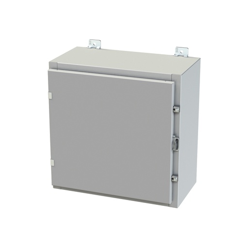 [SCE-20H2010LP] NEMA 3R, 4, 12 Enclosure, Wallmount, 20" H x 20" W x 10" D, Carbon Steel, Powder Coat gray