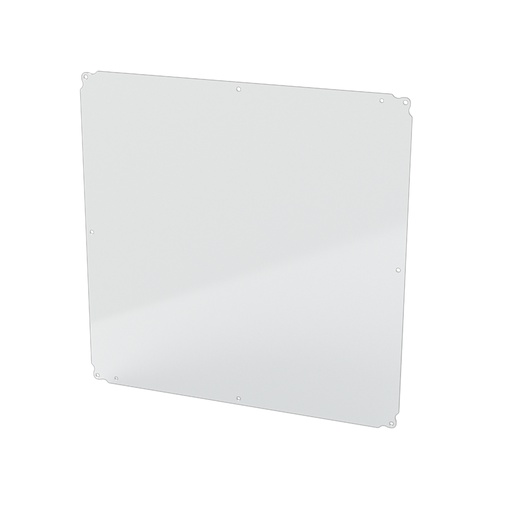 [SCE-20P20J] Enclosure Sub-Panel, 19" H x 19" W, Carbon Steel, Powder Coat White