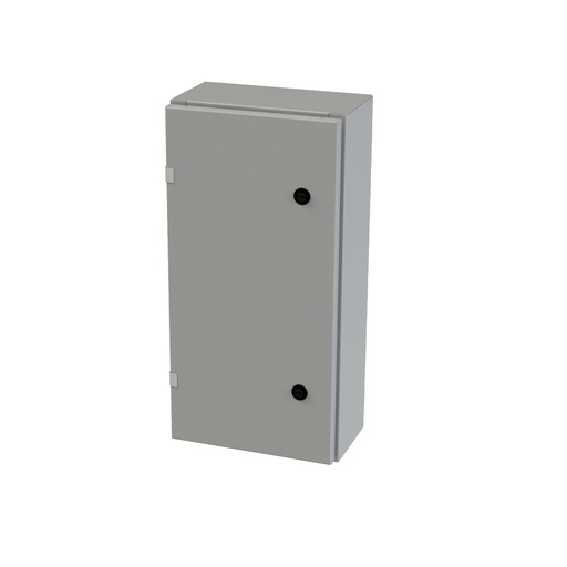 [SCE-24EL1206LP] NEMA 3R, 4, 12 Enclosure, Wallmount, 24" H x 12" W x 6" D, Carbon Steel, Powder Coat gray, Heavy Duty