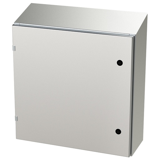 [SCE-24EL2408SSST] NEMA 4X Enclosure, Slope Top, Wallmount, 24" H x 24" W x 8" D, 304 Stainless Steel