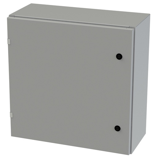 [SCE-24EL2410LP] NEMA 3R, 4, 12 Enclosure, Wallmount, 24" H x 24" W x 10" D, Carbon Steel, Powder Coat gray, Heavy Duty