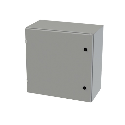 [SCE-24EL2412LP] NEMA 3R, 4, 12 Enclosure, Wallmount, 24" H x 24" W x 12" D, Carbon Steel, Powder Coat gray, Heavy Duty