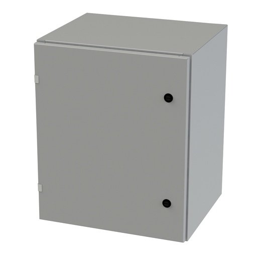 [SCE-24EL2416LP] NEMA 3R, 4, 12 Enclosure, Wallmount, 24" H x 24" W x 16" D, Carbon Steel, Powder Coat gray, Heavy Duty