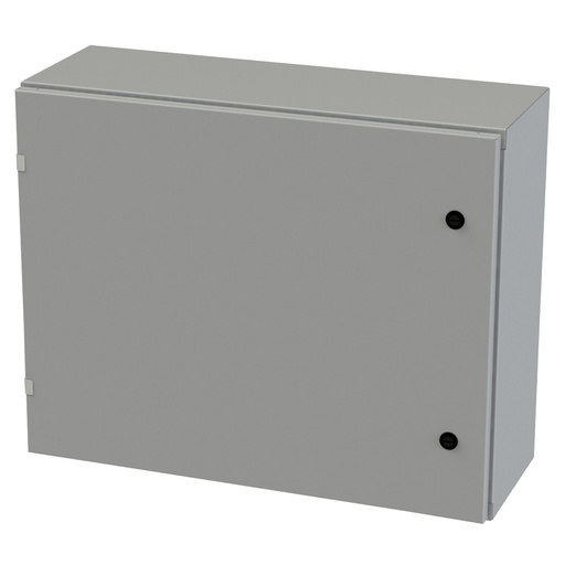 [SCE-24EL3010LP] NEMA 3R, 4, 12 Enclosure, Wallmount, 24" H x 30" W x 10" D, Carbon Steel, Powder Coat gray, Heavy Duty