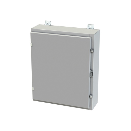 [SCE-24H2006LP] NEMA 3R, 4, 12 Enclosure, Wallmount, 24" H x 20" W x 6" D, Carbon Steel, Powder Coat gray