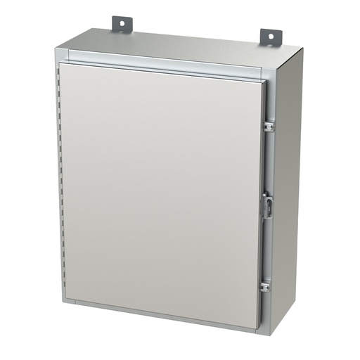 [SCE-24H2008SSLP] NEMA 4X Enclosure, Wallmount, 24" H x 20" W x 8" D, 304 Stainless Steel