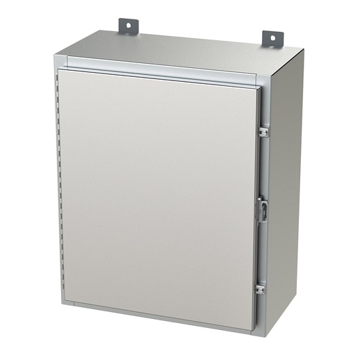 [SCE-24H2010SSLP] NEMA 4X Enclosure, Wallmount, 24" H x 20" W x 10" D, 304 Stainless Steel