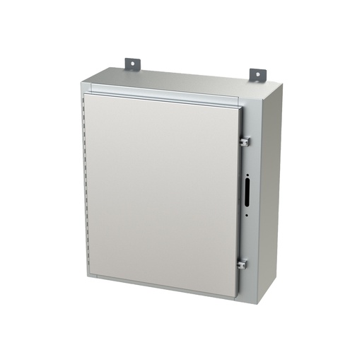 [SCE-24HS2108SSLP] NEMA 4X Enclosure, Wallmount, 24" H x 21" W x 8" D, 304 Stainless Steel