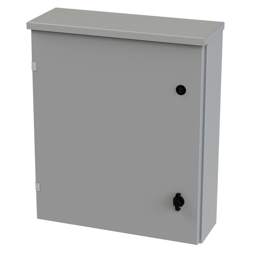 [SCE-24R2006LP] NEMA 3R Enclosure, Wallmount, 24" H x 20" W x 6" D, Galvannealed Steel, gray