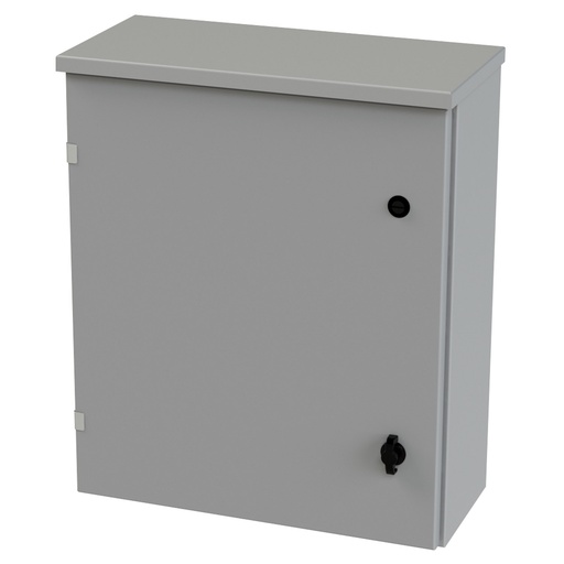 [SCE-24R2008LP] NEMA 3R Enclosure, Wallmount, 24" H x 20" W x 8" D, Galvannealed Steel, gray