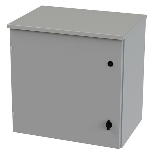 [SCE-24R2416LP] NEMA 3R Enclosure, Wallmount, 24" H x 24" W x 16" D, Galvannealed Steel, gray