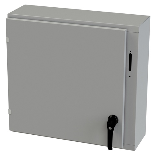 [SCE-24XEL2508LP] NEMA 3R Enclosure, Wallmount, 24" H x 25.375" W x 8" D, Carbon Steel, Powder Coat gray