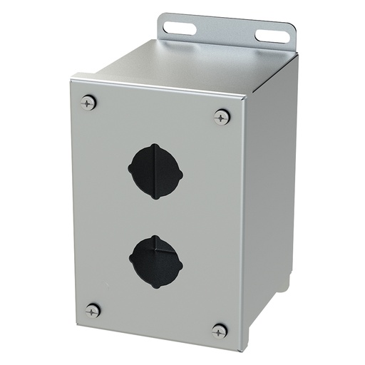 [SCE-2PBXSS] Push Button Enclosure, 30.5mm, 2 Hole, 304 Stainless Steel, NEMA 4X