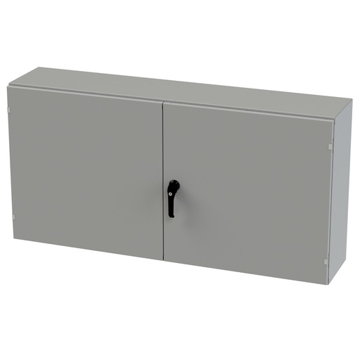 [SCE-306012WFLP] NEMA 3R, 4, 12 Enclosure, Wallmount, 30" H x 60" W x 12" D, Carbon Steel, Powder Coat gray