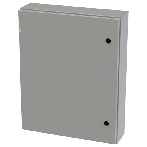 [SCE-30EL2406LP] NEMA 3R, 4, 12 Enclosure, Wallmount, 30" H x 24" W x 6" D, Carbon Steel, Powder Coat gray, Heavy Duty