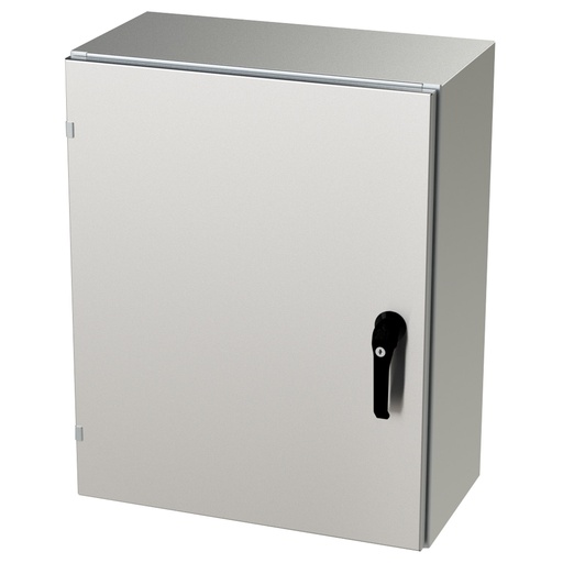 [SCE-30EL2412SSLPPL] NEMA 4X Enclosure, Wallmount, 30" H x 24" W x 12" D, 304 Stainless Steel