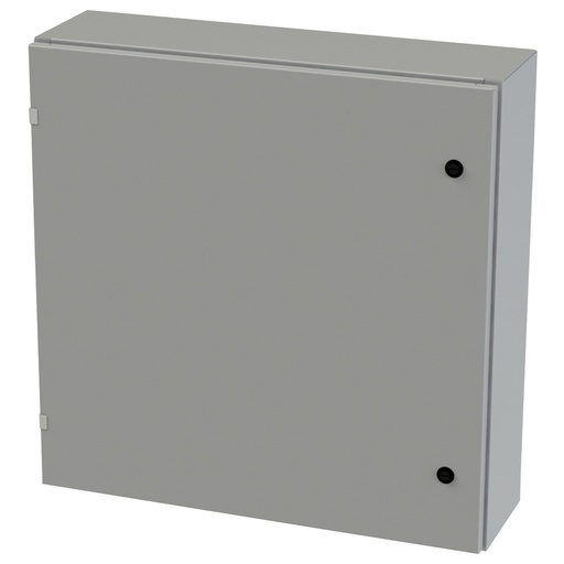 [SCE-30EL3008LP] NEMA 3R, 4, 12 Enclosure, Wallmount, 30" H x 30" W x 8" D, Carbon Steel, Powder Coat gray, Heavy Duty