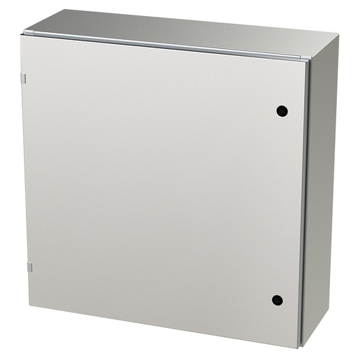 [SCE-30EL3010SSLP] NEMA 4X Enclosure, Wallmount, 30" H x 30" W x 10" D, 304 Stainless Steel