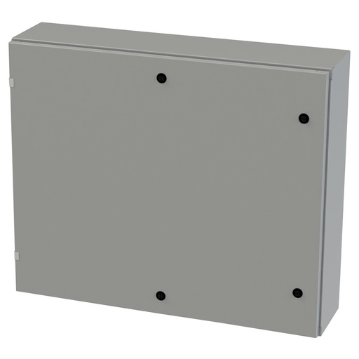 [SCE-30EL3608LP] NEMA 3R, 4, 12 Enclosure, Wallmount, 30" H x 36" W x 8" D, Carbon Steel, Powder Coat gray, Heavy Duty