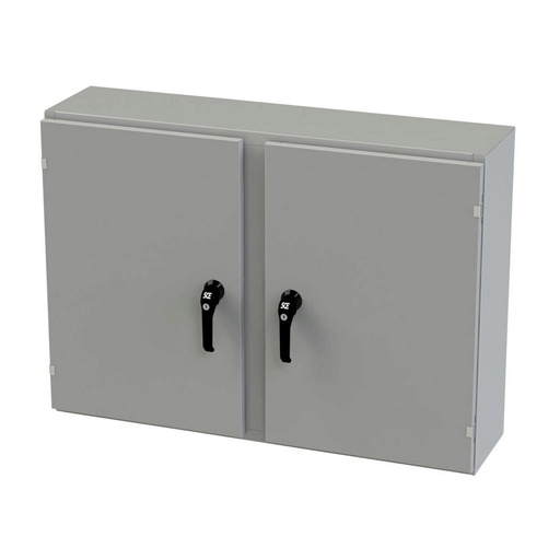 [SCE-30EL4210WFLP] NEMA 3R, 4, 12 Enclosure, Wallmount, 30" H x 42" W x 10" D, Carbon Steel, Powder Coat gray