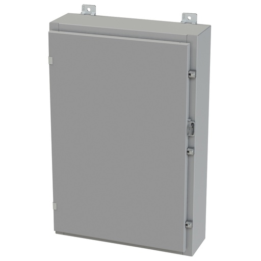 [SCE-30H2006LP] NEMA 3R, 4, 12 Enclosure, Wallmount, 30" H x 20" W x 6" D, Carbon Steel, Powder Coat gray