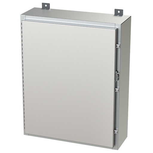 [SCE-30H2408SSLP] NEMA 4X Enclosure, Wallmount, 30" H x 24" W x 8" D, 304 Stainless Steel