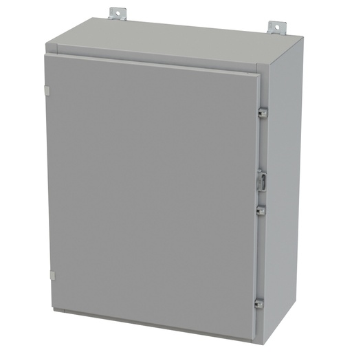 [SCE-30H2412LP] NEMA 3R, 4, 12 Enclosure, Wallmount, 30" H x 24" W x 12" D, Carbon Steel, Powder Coat gray