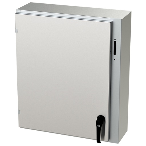 [SCE-30XEL2508SSLP] NEMA 4X Enclosure, Wallmount, 30" H x 25" W x 8" D, 304 Stainless Steel