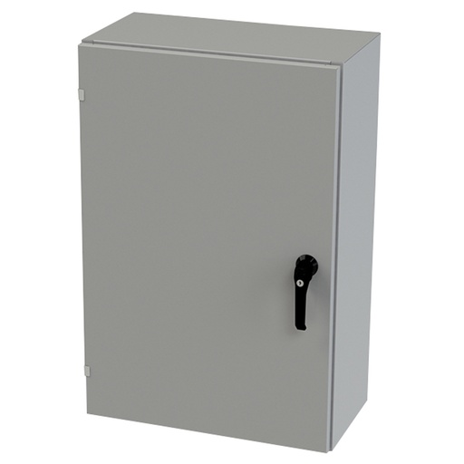 [SCE-36EL2412LPPL] NEMA 3R, 4, 12 Enclosure, Wallmount, 36" H x 24" W x 12" D, Carbon Steel, Powder Coat gray