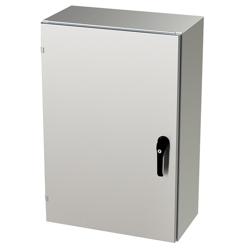 [SCE-36EL2412SSLPPL] NEMA 4X Enclosure, Wallmount, 36" H x 24" W x 12" D, 304 Stainless Steel