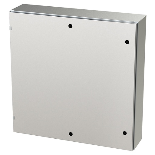 [SCE-36EL3608SSLP] NEMA 4X Enclosure, Wallmount, 36" H x 36" W x 8" D, 304 Stainless Steel