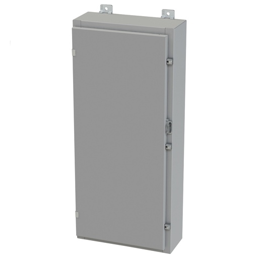 [SCE-36H1606LP] NEMA 3R, 4, 12 Enclosure, Wallmount, 36" H x 16" W x 6" D, Carbon Steel, Powder Coat gray