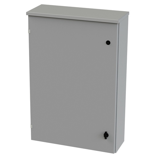 [SCE-36R2408LP] NEMA 3R Enclosure, Wallmount, 36" H x 24" W x 8" D, Galvannealed Steel, gray