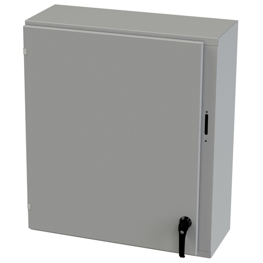 [SCE-36XEL3112LP] NEMA 3R Enclosure, Wallmount, 36" H x 31.375" W x 12" D, Carbon Steel, Powder Coat gray