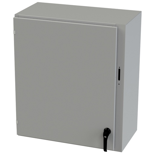 [SCE-36XEL3116LP] NEMA 3R Enclosure, Wallmount, 36" H x 31.375" W x 16" D, Carbon Steel, Powder Coat gray