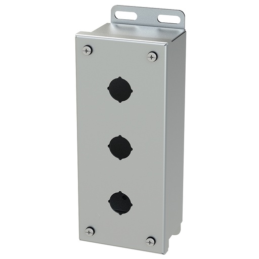 [SCE-3PBSSI] Push Button Enclosure, 22.5mm, 3 Hole, 304 Stainless Steel, NEMA 4X