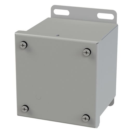 [SCE-4044SC] NEMA 3R, 4, 12 Enclosure, Wallmount, 4.125" H x 4.125" W x 4" D, Carbon Steel, Powder Coat gray