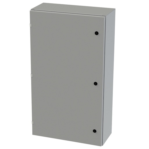 [SCE-40EL2412LP] NEMA 3R, 4, 12 Enclosure, Wallmount, 40" H x 24" W x 12" D, Carbon Steel, Powder Coat gray, Heavy Duty