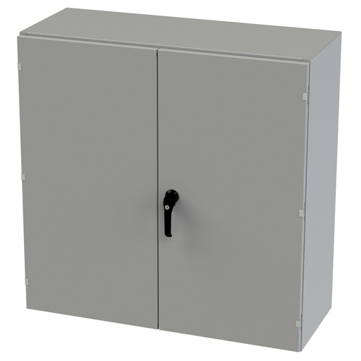 [SCE-424216WFLP] NEMA 3R, 4, 12 Enclosure, Wallmount, 42" H x 42" W x 16" D, Carbon Steel, Powder Coat gray