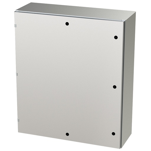 [SCE-42EL3612SSLP] NEMA 4X Enclosure, Wallmount, 42" H x 36" W x 12" D, 304 Stainless Steel