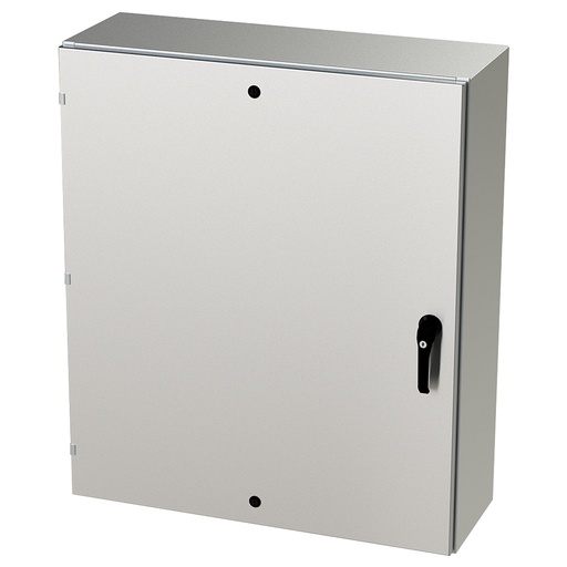 [SCE-42EL3612SSLPPL] NEMA 4X Enclosure, Wallmount, 42" H x 36" W x 12" D, 304 Stainless Steel