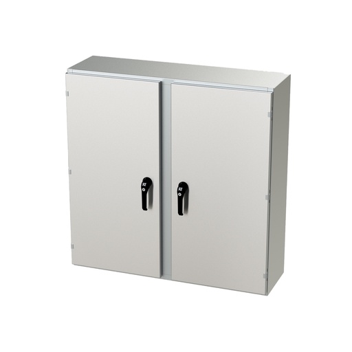 [SCE-42EL4212SSWFLP] NEMA 4X Enclosure, Wallmount, 42" H x 42" W x 12" D, 304 Stainless Steel