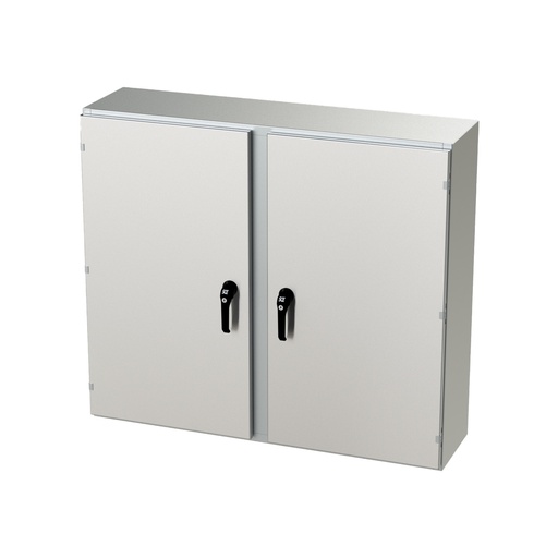 [SCE-42EL4812SSWFLP] NEMA 4X Enclosure, Wallmount, 42" H x 48" W x 12" D, 304 Stainless Steel