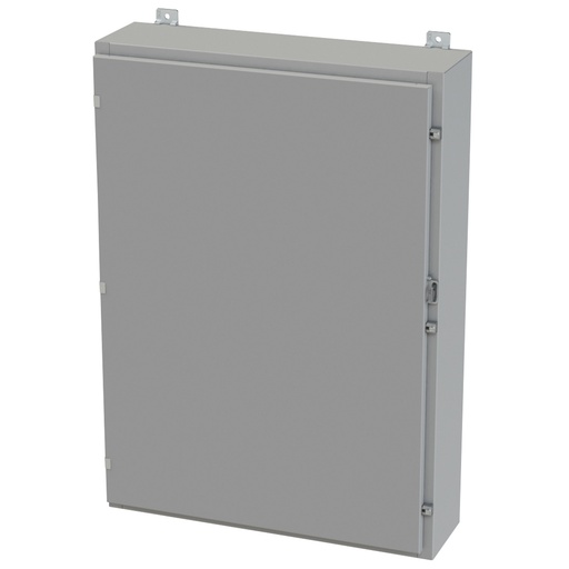 [SCE-42H3008LP] NEMA 3R, 4, 12 Enclosure, Wallmount, 42" H x 30" W x 8" D, Carbon Steel, Powder Coat gray